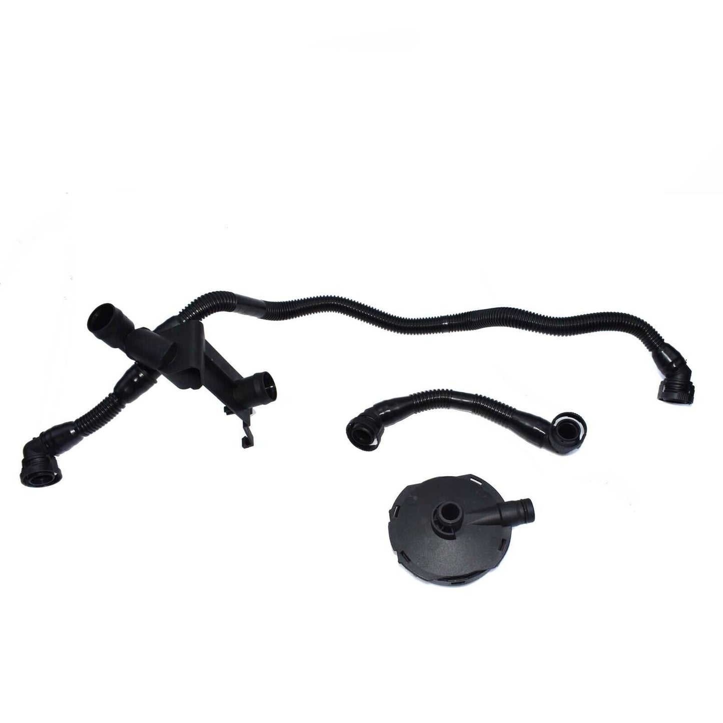 for for Audi A4 A6 30L V6 Crankcase Ventilation Valve and Breather Vacuum Hose Kit 3x- v