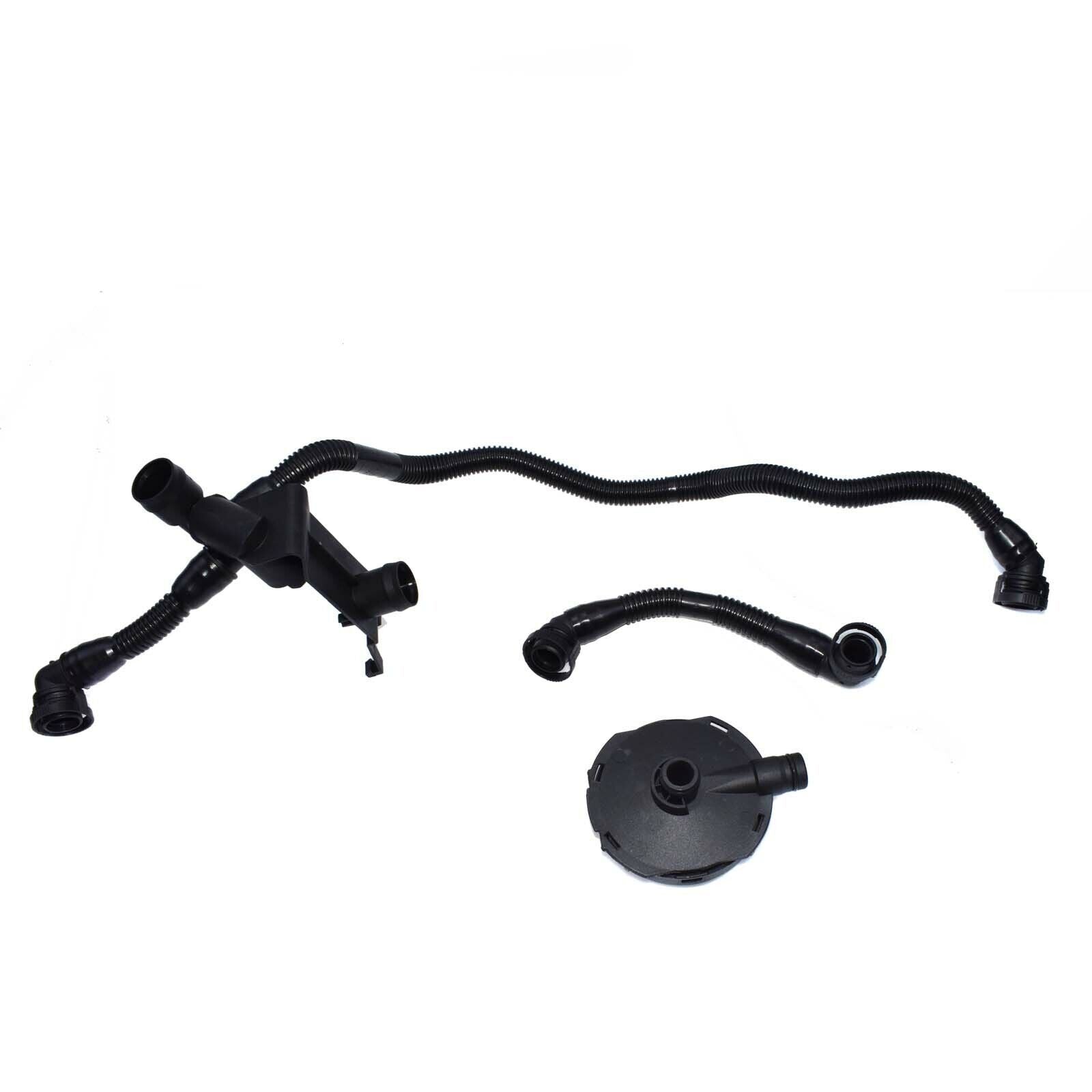 for for Audi A4 A6 30L V6 Crankcase Ventilation Valve and Breather Vacuum Hose Kit 3x- v