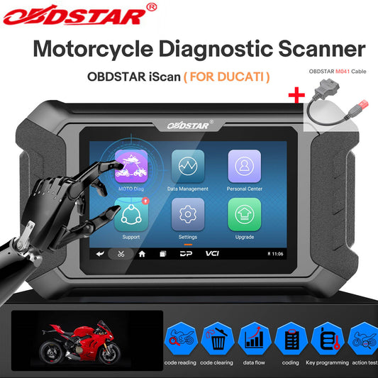 OBDSTAR iScan for Ducati Motorcycle Diagnostic Scanner  K¨¦y Program +M041 Cable