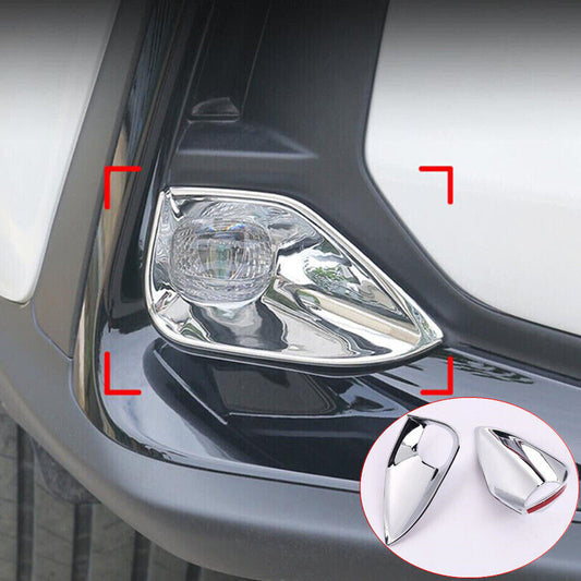 Chrome Front Fog Lamp Bumper Light Cover Trim 2x for Lexus NX250 NX350 2022-2024