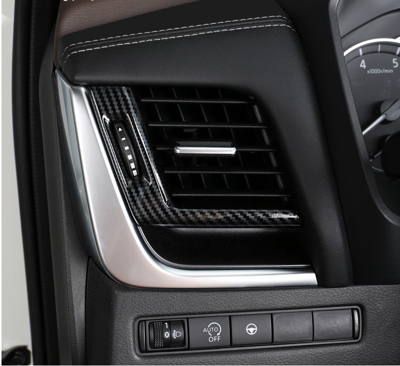 For Rogue 2021-2023 Dashboard Air Vent Cover Trim Carbon fiber Kit v