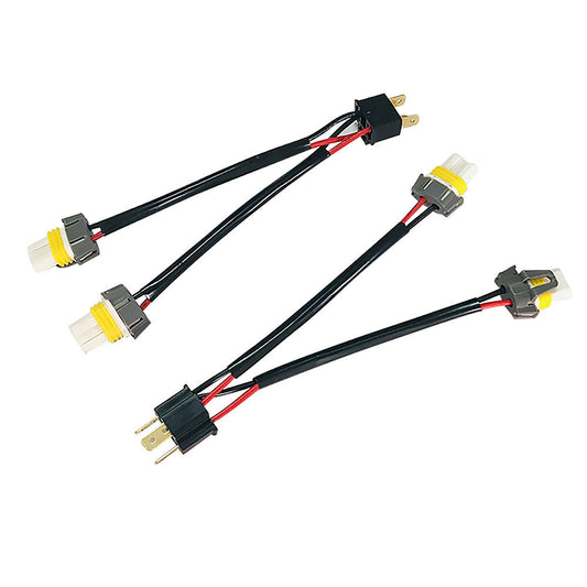 Plug and play adapter for dual-wiring headlamp, 9003 H4 to 9005 9006. n