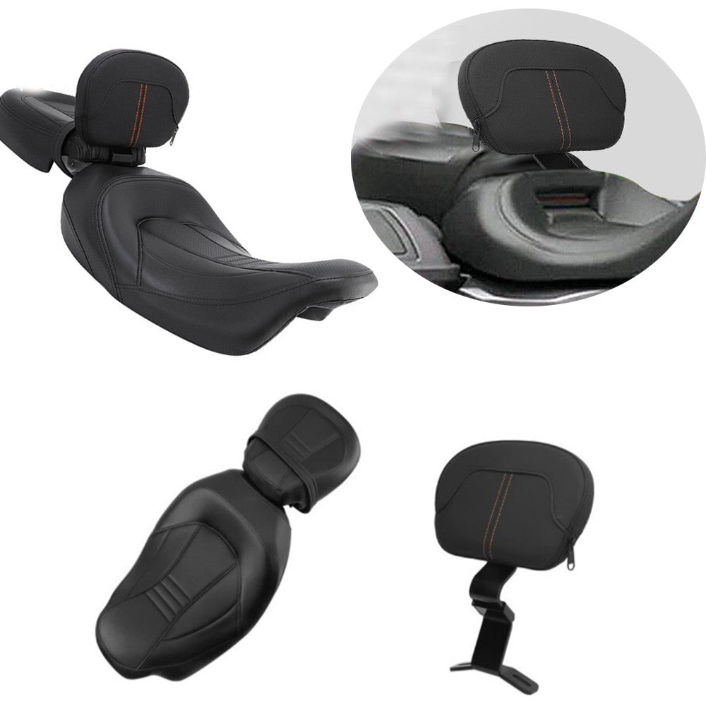 Driver and passenger for seat with rider backrest for Harley-Davidson Touring 2009 - 2024 n