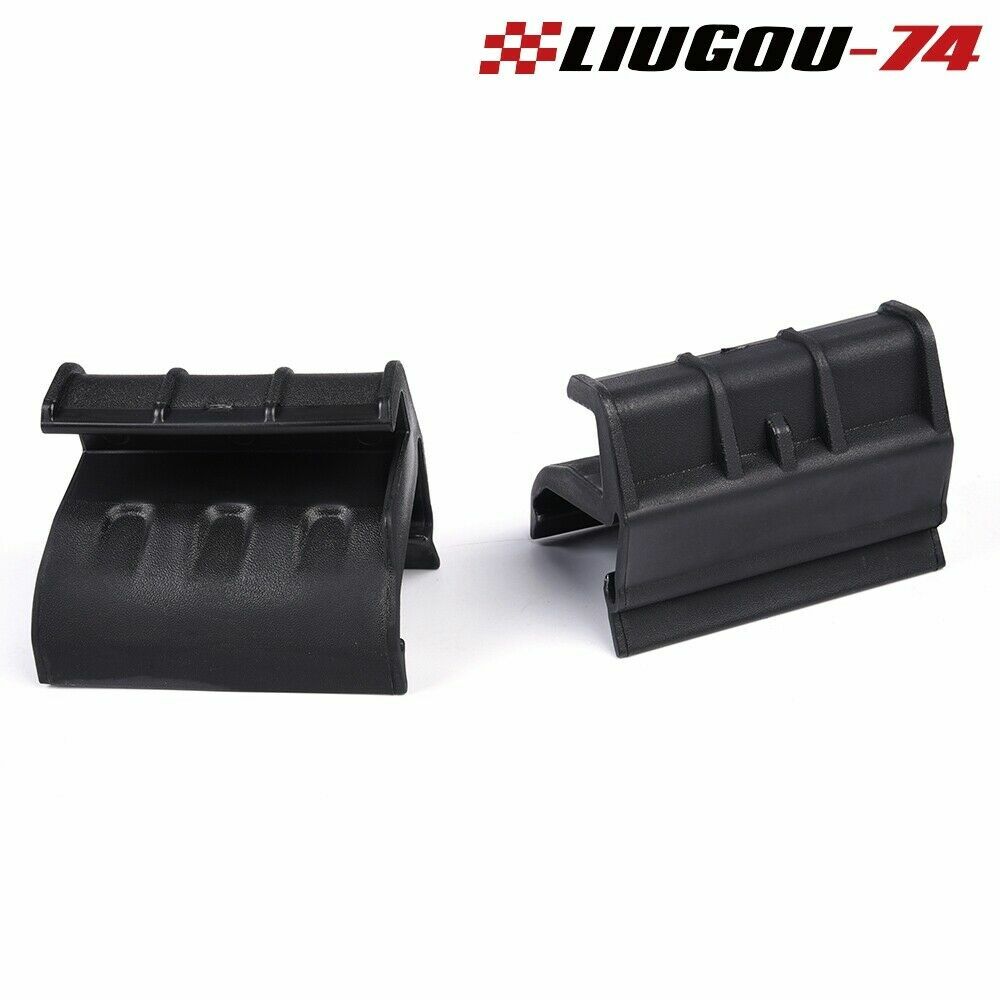 A pair of rear window soft top mounting clips fit 07-18 for Jeep for Wrangler JK Black