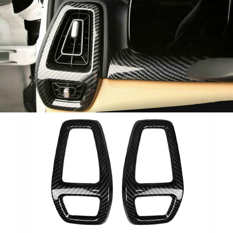 For 2021-22 for Kia Sorento 2pcs Carbon Air conditioner vent cover trim