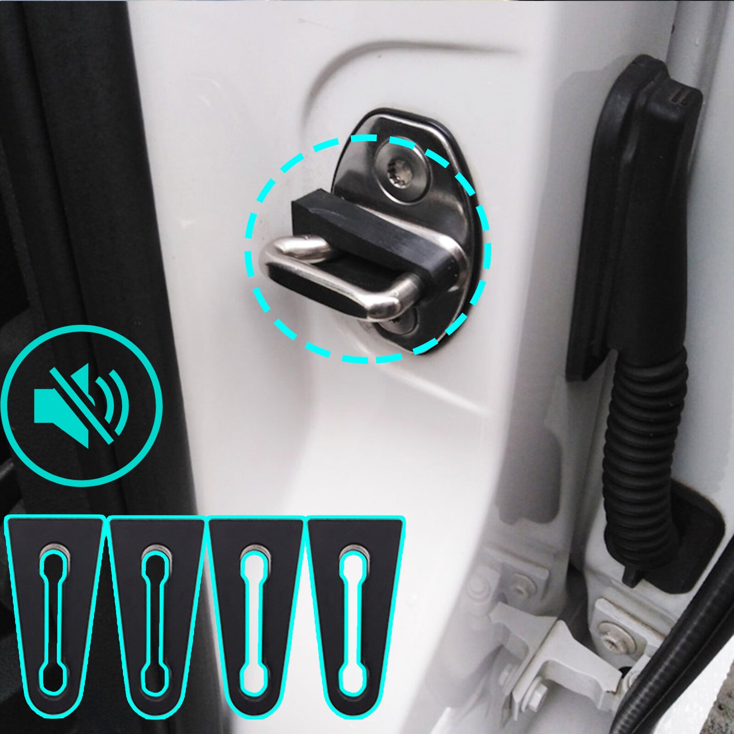 Door Lock Buffer Damper Deaf Seal Stopper Deadener for VW Polo for Bora Caddy for Golf