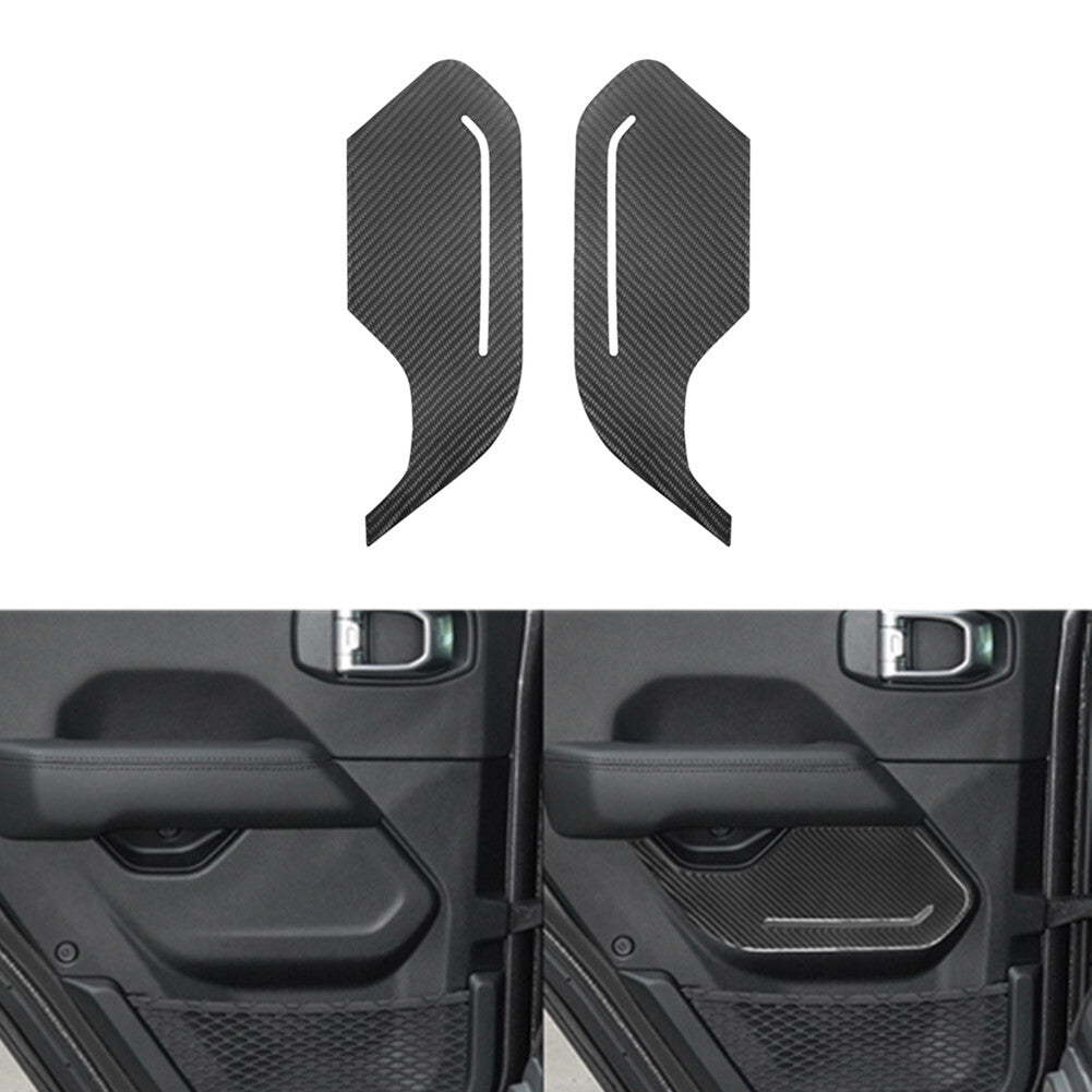 2X Carbon Fiber Exterior Front Fog Light Strip Trim For Macan 2019-2021 v