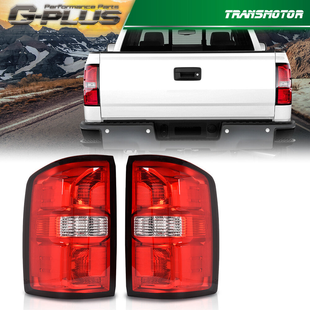 Red Tail Light Brake Light Pair Fits 2014 - 2018 for GMC for Sierra 1500 2500 3500- v