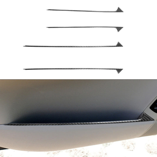 Carbon Fiber Interior Gear Shift Console Frame Trim Cover for 2015 v