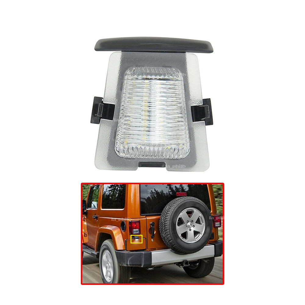 2x LED License Plate Light Lamp  68064721AA Fit for Jeep for Wrangler 2007 to 2018 Q