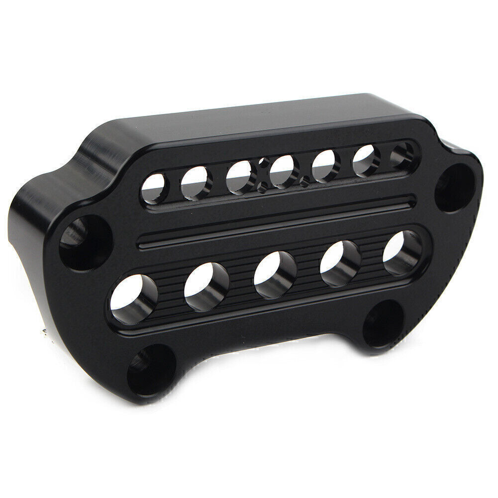 Black Indicator Handlebar Top Clamp Fit for Harley Dyna Sportster XL883 XL1200 Q