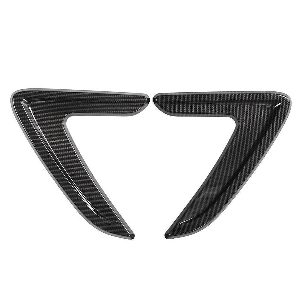 Carbon Look Fender Side Air Vent Outlet Cover Trim for BMW 3 Series F30 2013-18