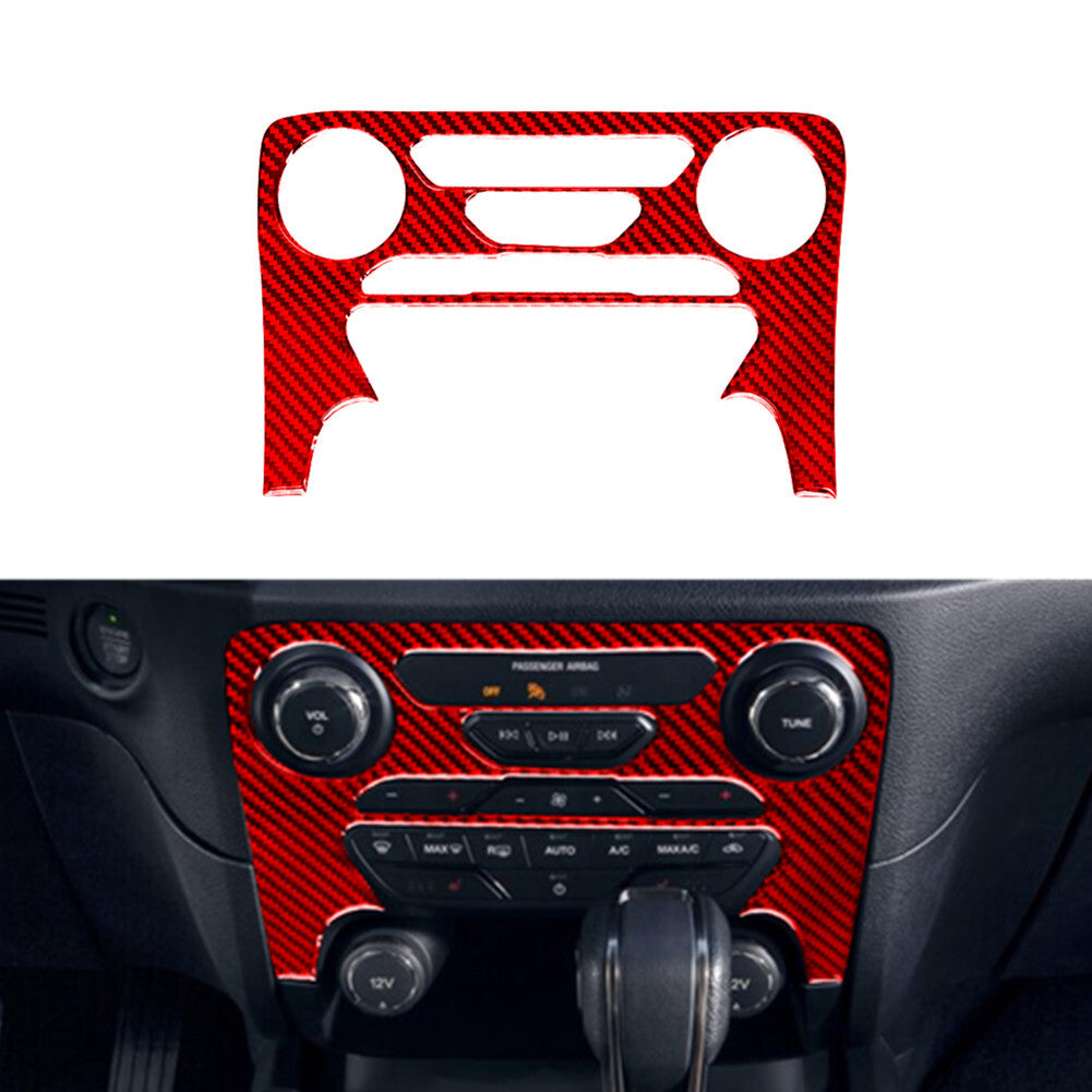 3x Red Carbon Fiber Interior Steering Wheel Cover Trim For X1 F48 2016-2018 v