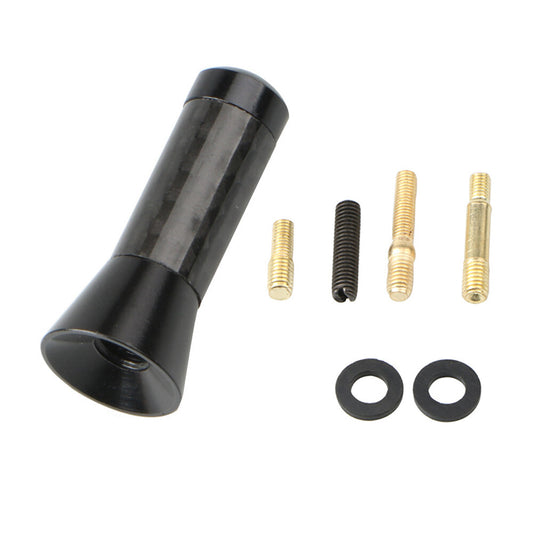 1x 1.4 inches Black Car Antenna aerial Carbon Fiber Radio FM Antena Universal Q