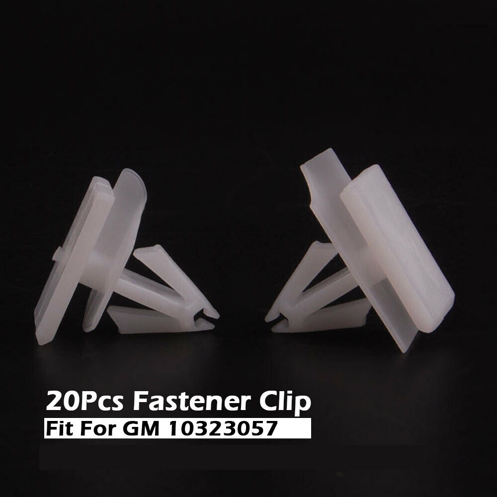 20xWhite Rocker Moulding Clip Retainer Fastener Fit GM for Pontiac Auveco 10323057