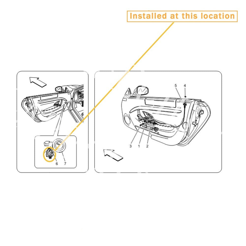 for Maserati Granturismo mirror adjustment switch panel bracket 68549200 68549208