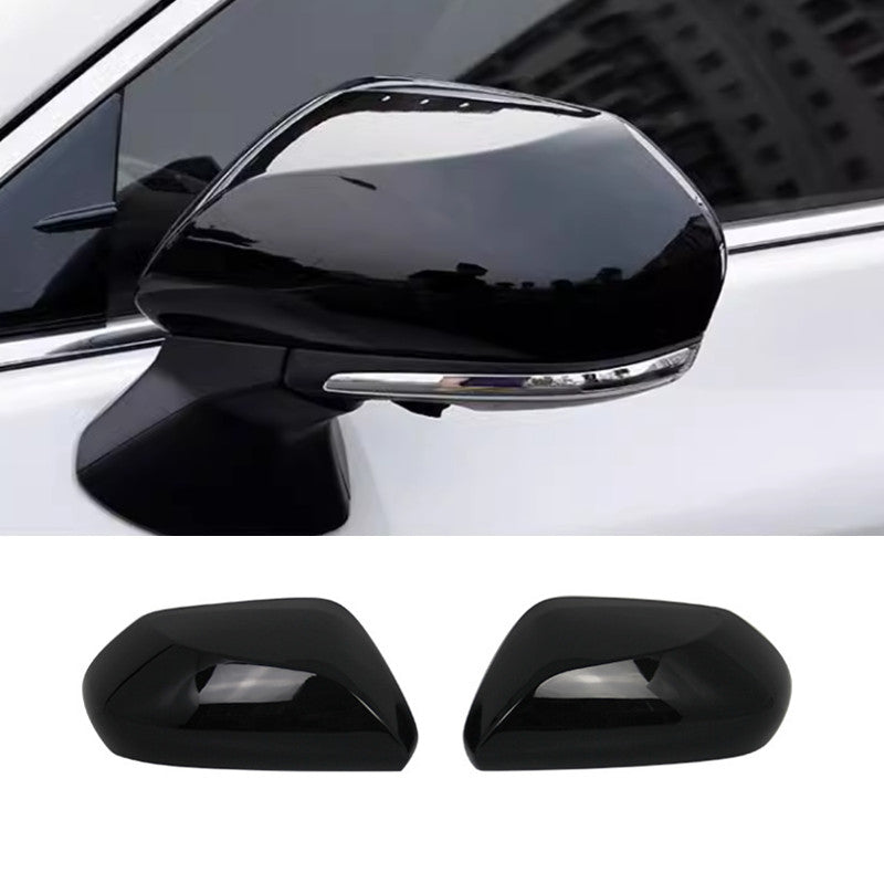 for Toyota for Camry 18-2024 Bright Black Side Door Mirrors Rearview Cover Trim 2PCS