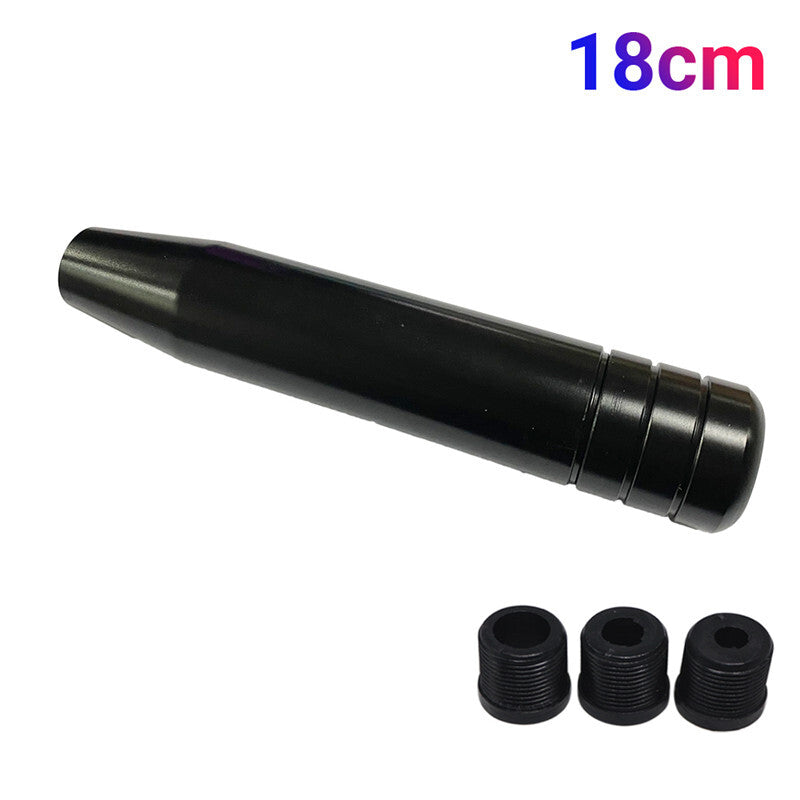 Black 18cm Car Gear Shift Knob Racing Styling Aluminum Automatic Head Gearstick