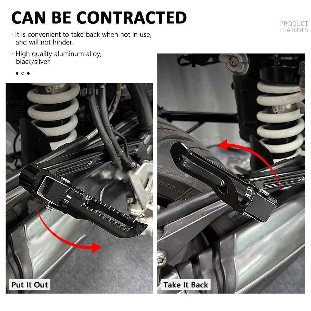 Pure Motorcycle Rear Foot Pegs Foot Pedals Bracket for BMW R9T R NINE T RNINET