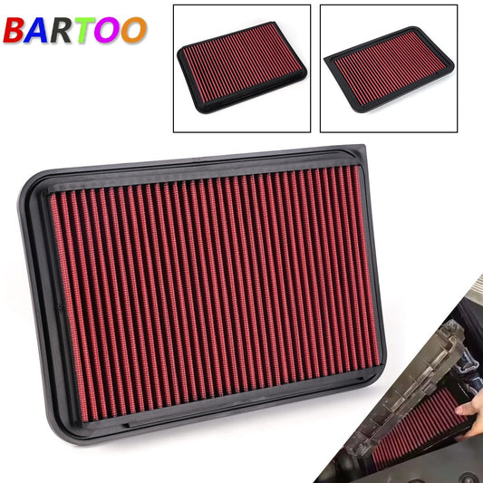 Red Reusable  Washable High Flow Panel Air Filter for Corolla for Avalon for Camry RAV4 Q