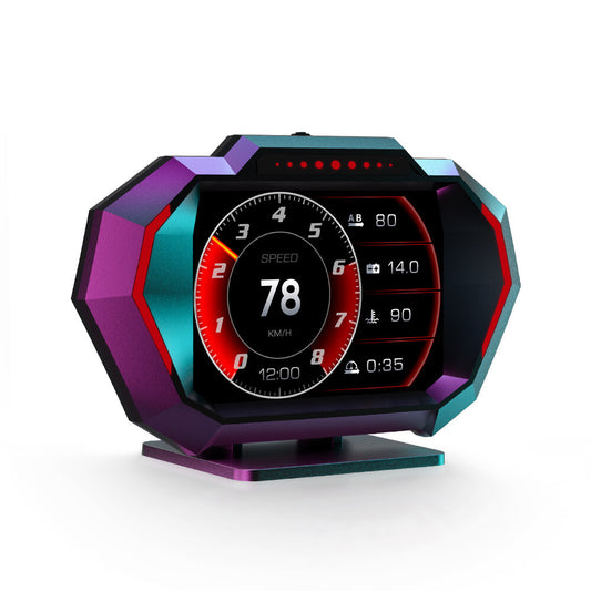 HUD GPS OBD2 Head Up Display Car Digital Speedometer RPM Water Oil Temp Alarm