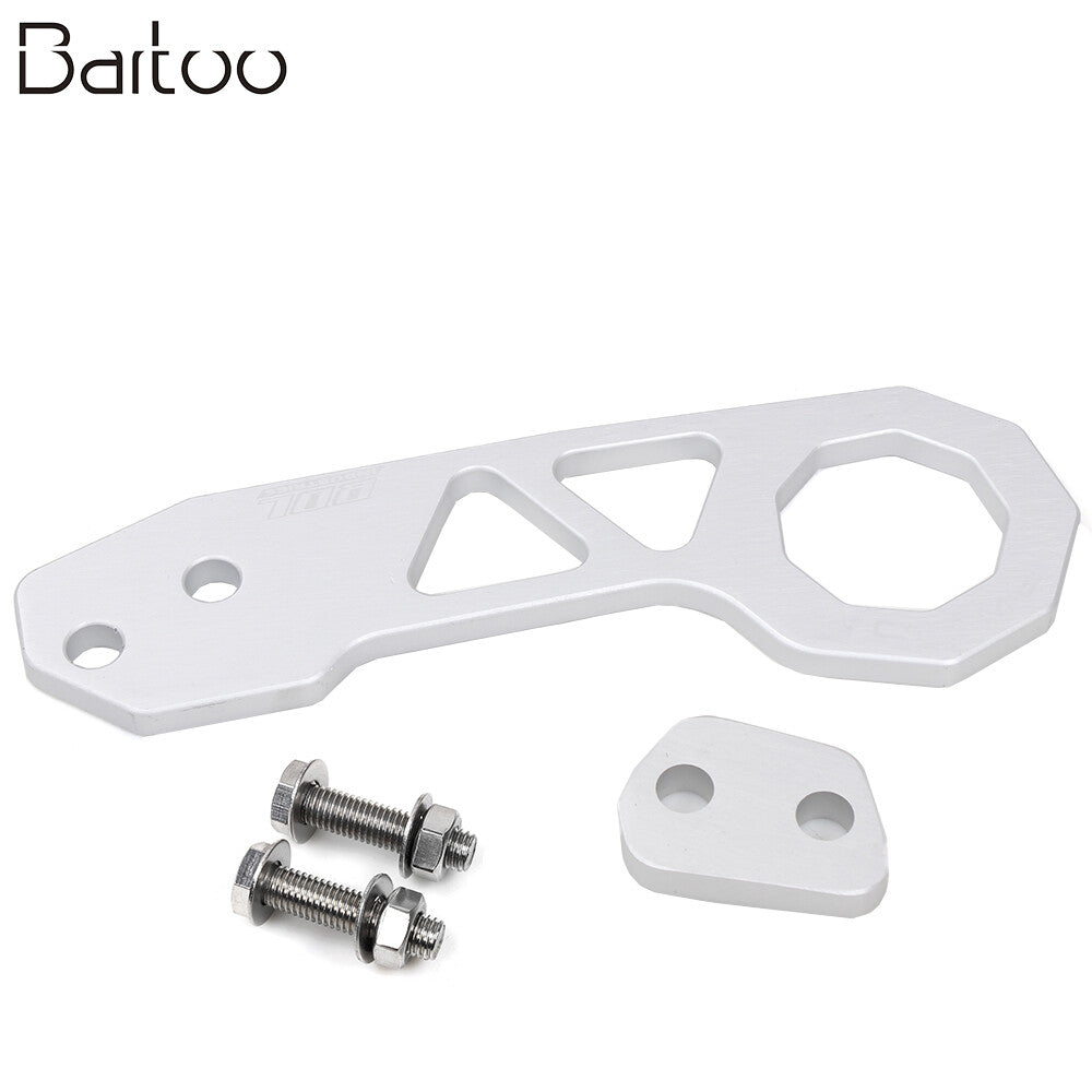 for Honda JDM Anodized Billet Silver Racing Rear Tow Towing Hook Kit Q