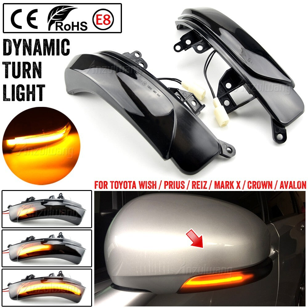 Dynamic Turn Light for Toyota REIZ PRIUS ZVW30 CROWN GRS202 PRIUS ZVW30 AZK10