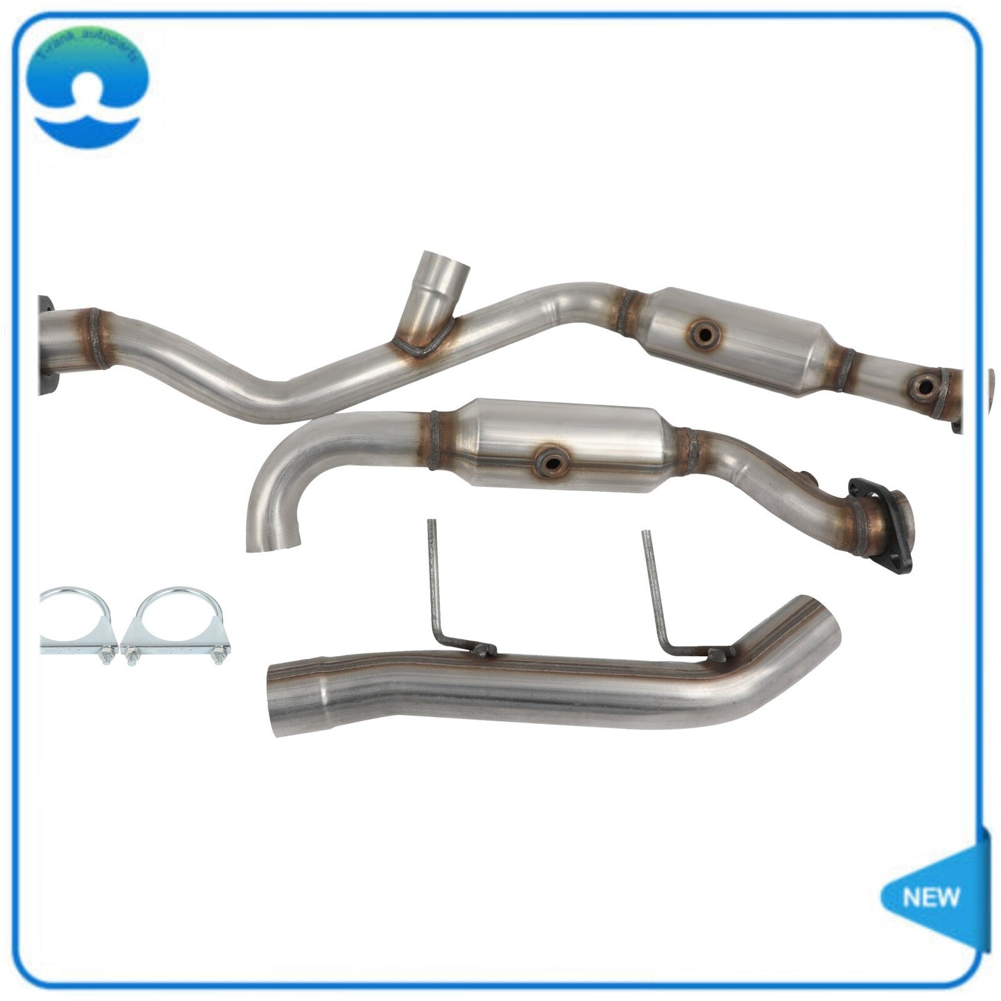 Both Sides Catalytic Converter For 2011-2014 for Ford F-150 3.5L Y Pipe EPA Approved