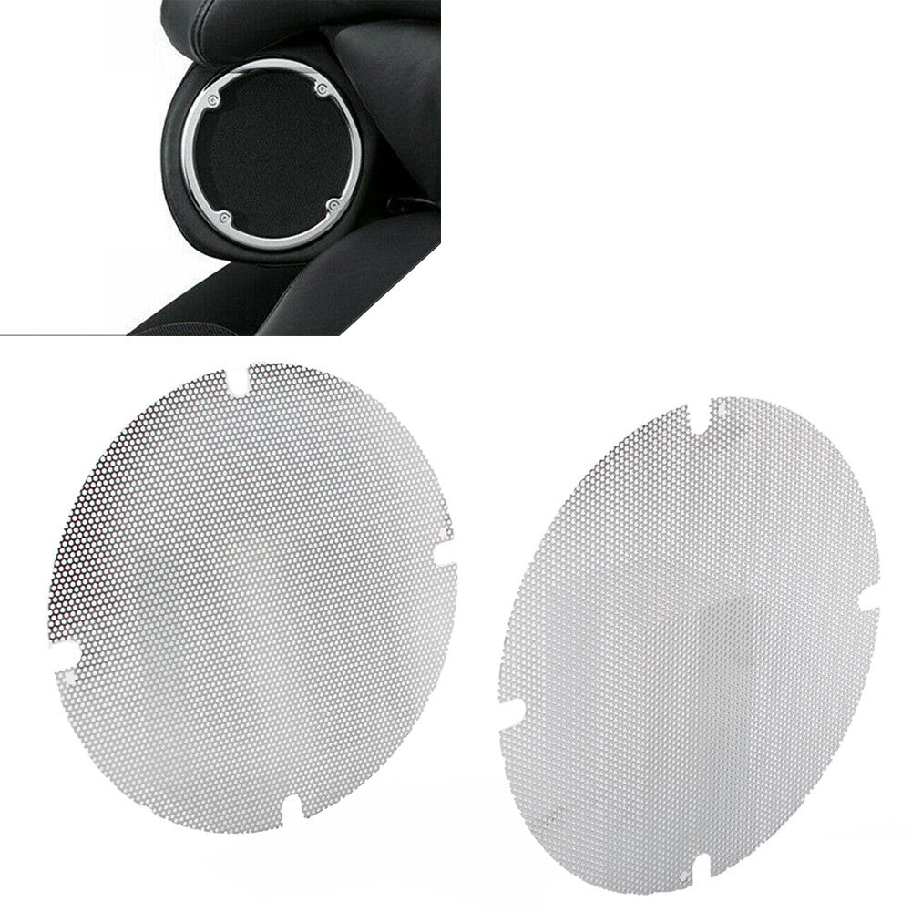 Chrome Rear Passenger Speaker Grill Mesh Covers for Harley Touring FLHTCU 14-Up