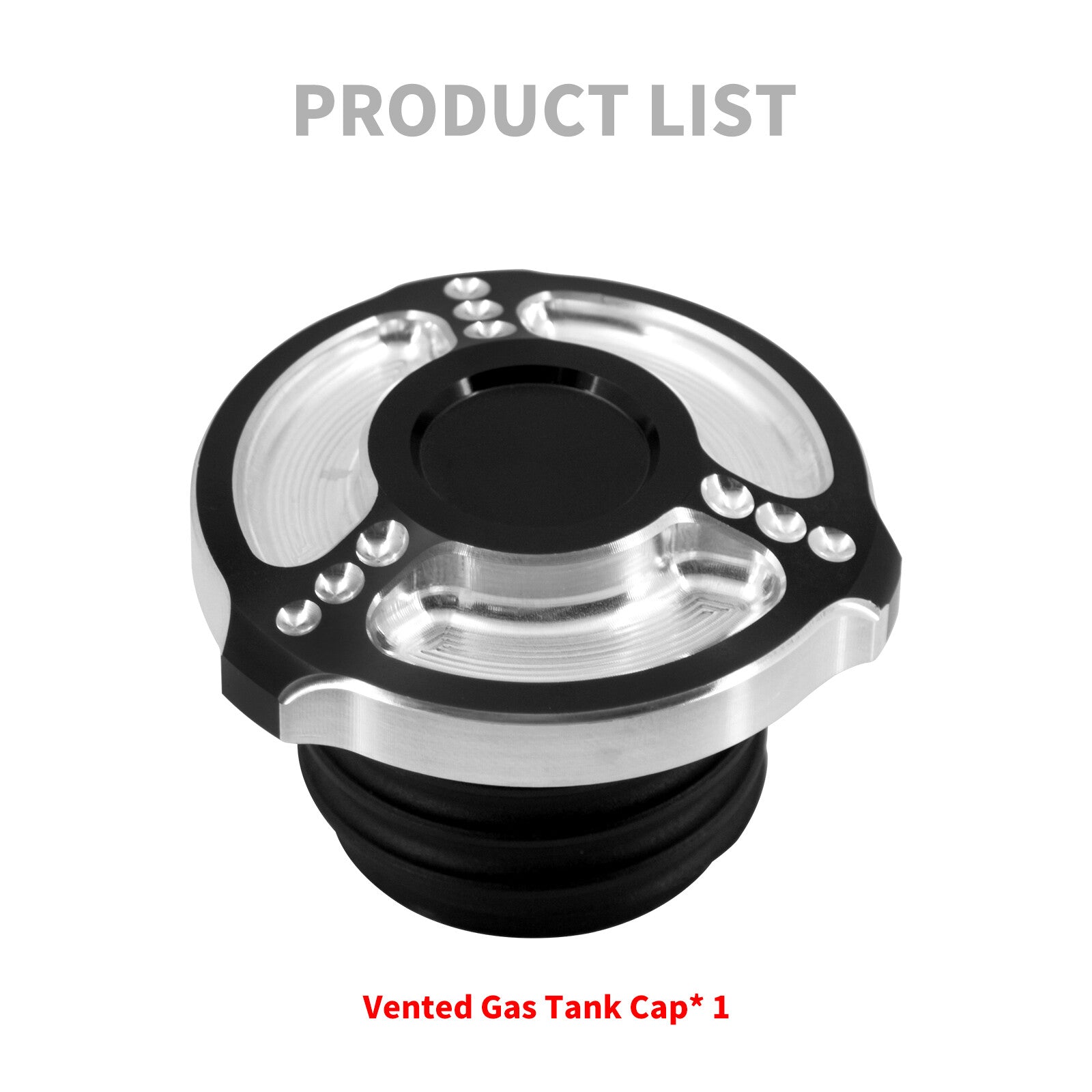 CNC Dot Vented Gas Cap Fuel Tank Right Thread for Harley Dyna Sportster Touring Q