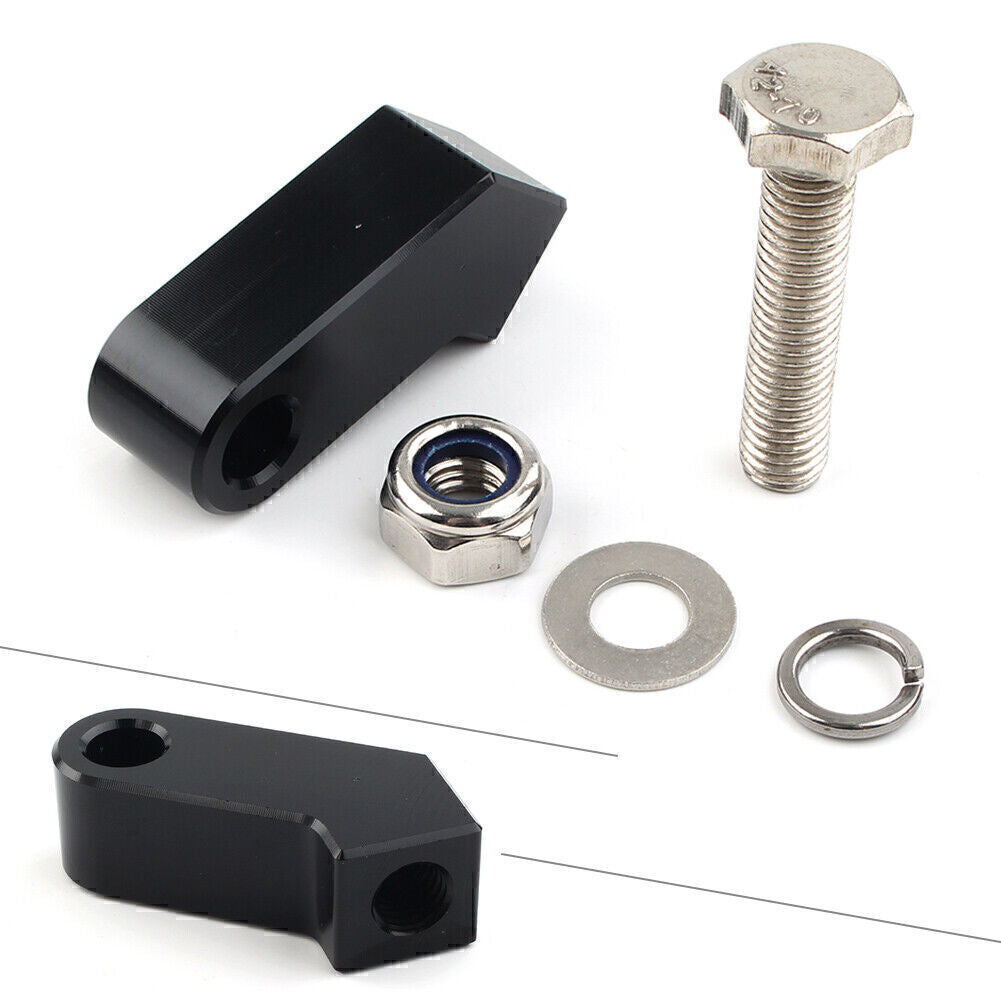 Fit for Harley Custom Black Headlight Mounting Block Mount Bracket Headlight Q