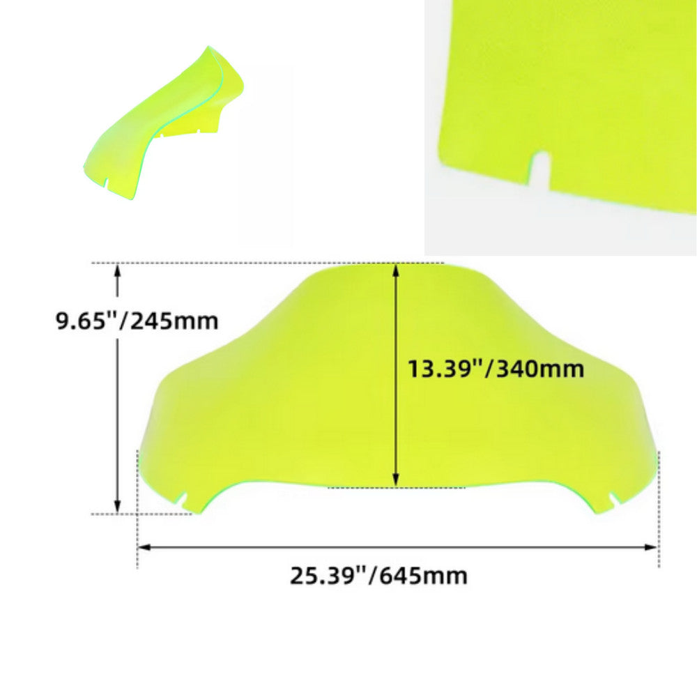 13-inch wave-shaped windshield suitable for Harley Touring CVO Road Glide 2015-2023. n