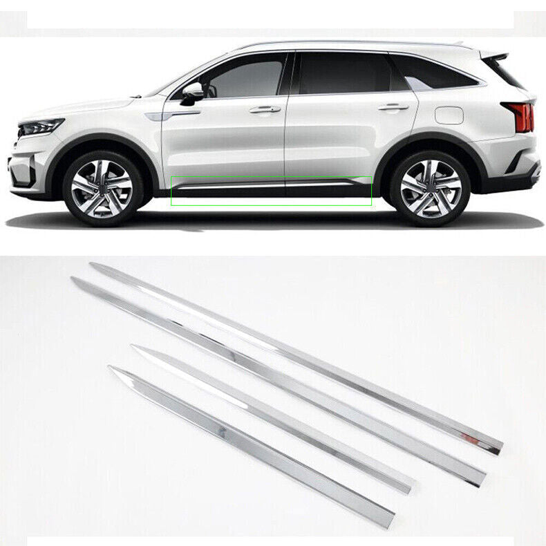 for Kia Sorento 2021-2023 ABS Chrome Side Door Body Guard Molding Cover Trim 4x