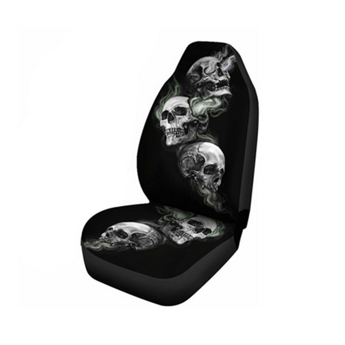 Car Front for Seat Cover Protector Cushion Full Surround 3D Skull Printing Graphics