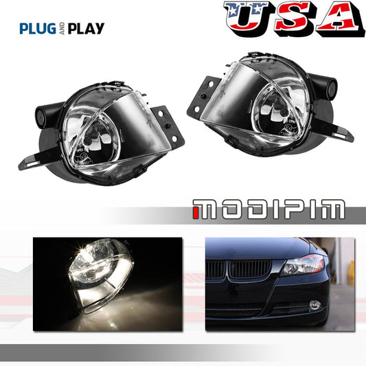 A pair of clear fog lights are suitable for BMW 3 Series E90 323i 325i 325xi 328i 330xi. (06-09-)