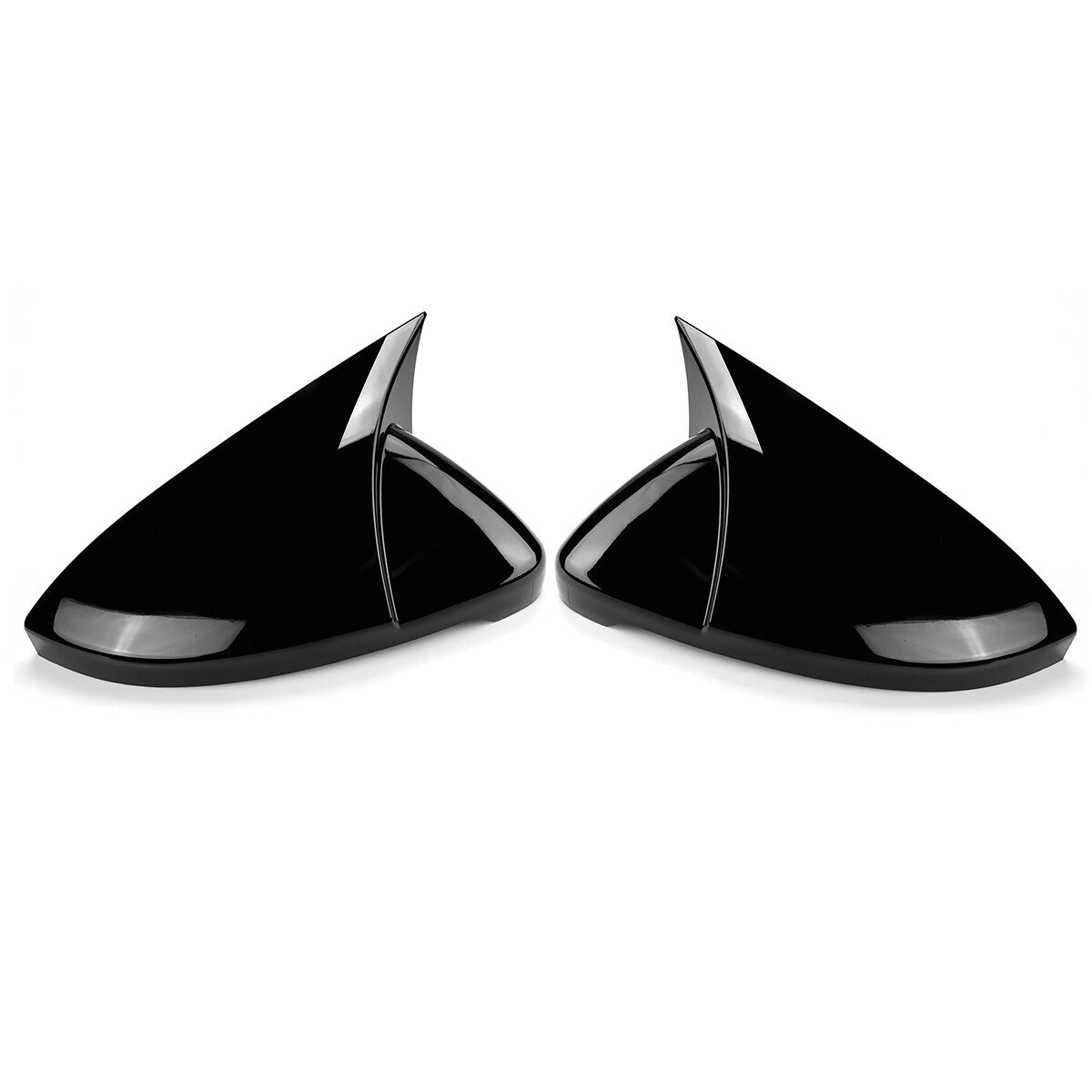 Black rearview mirror caps suitable for Volkswagen for Golf MK7, MK7.5, GTI, GTD R 14-19 models.