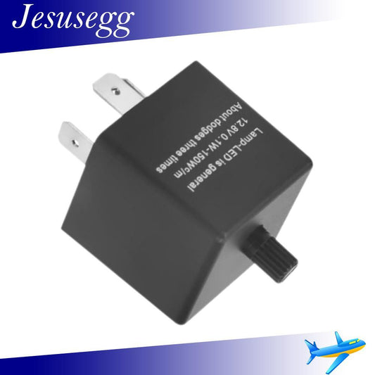 Universal Adjustable LED Flasher Relay Fix Turn Signal Hyper Fast Blink Flash Q