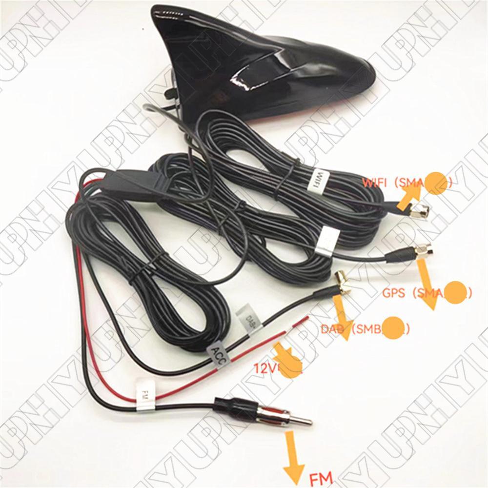 Car Roof Shark Fin Antenna (DAB+GPS+FM/AM+WIFI) Support GLONASS 1602MHZ Q