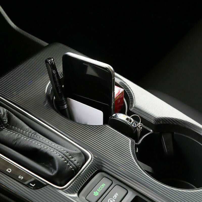 Central Console Water Cup Storage Box Tray Trim for Honda for Civic 11th 2022-2023