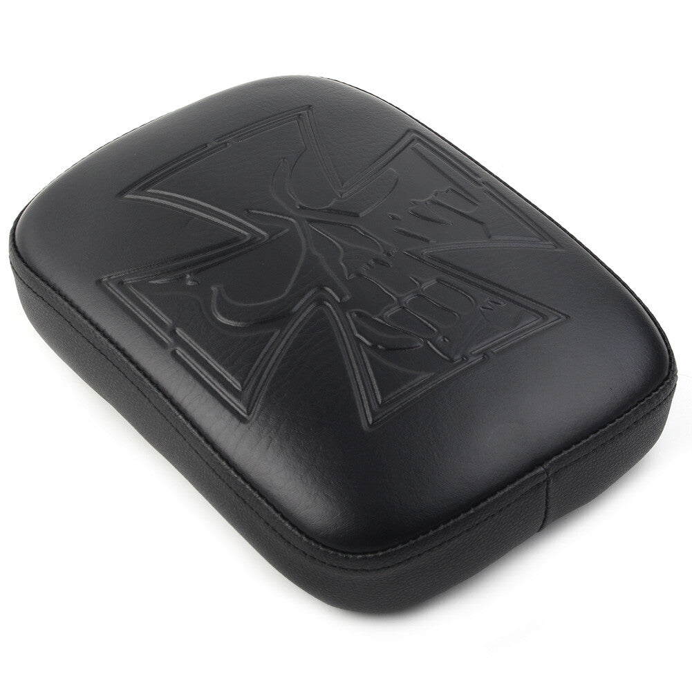 Rear Pillion Pad Fender for Seat 8 Suction for Harley Moto /Cruiser /Chopper /Bobber Q