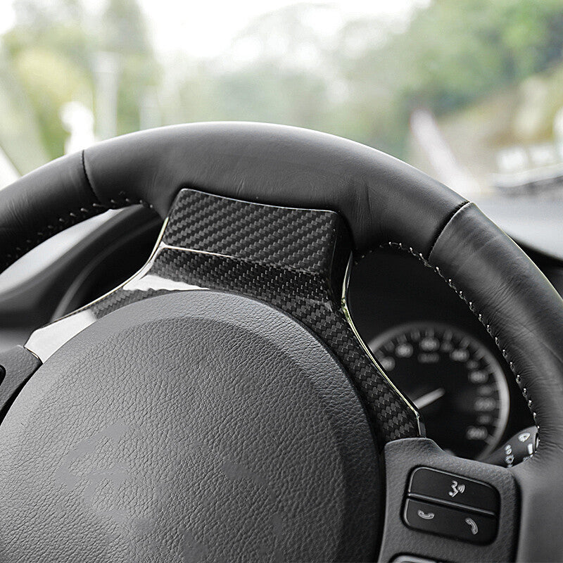 Carbon Fiber Look Car Steering Wheel Trim Fit for LEXUS IS RC NX 2014-18 Durable v
