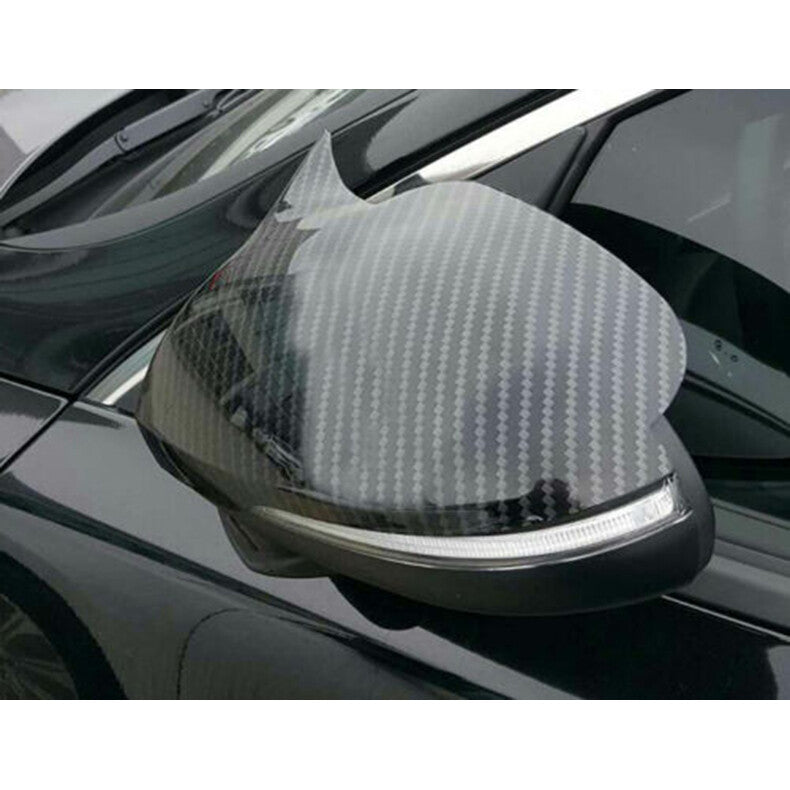 Carbon Fiber OX Horn Rear View Side Door Mirror Cap Cover for Kia Optima 2016-20