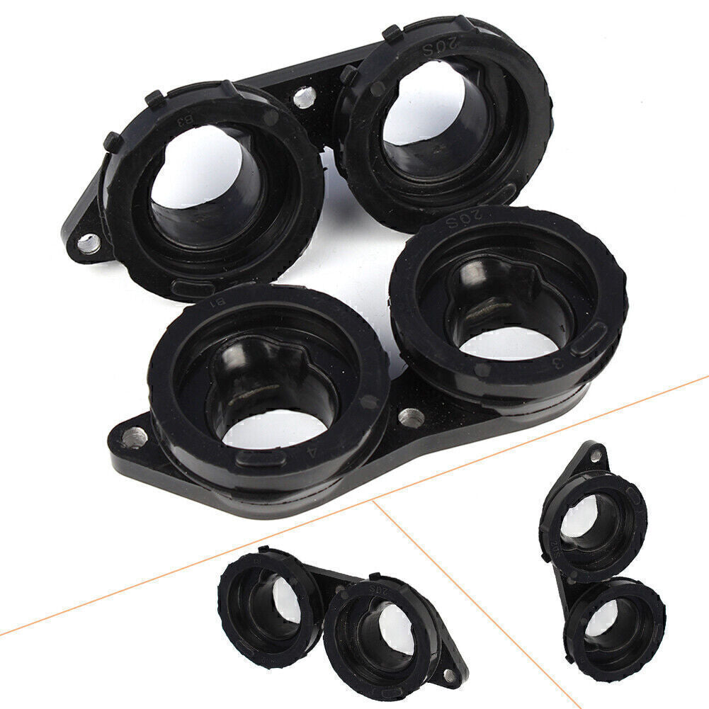 2X Carburetor Joint Intake Manifold Boot Fit for Yamaha FZ6R XJ6 2009-2017 10 11 12 Q