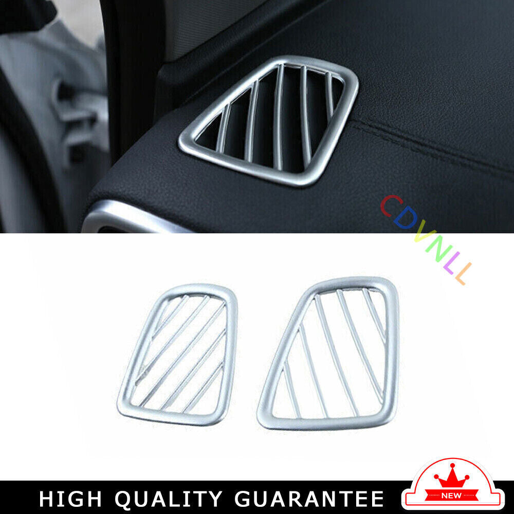 Instrument LR Air Outlet Vent Trim 2PCS for Kia Sportage 2017-2020 Matte Silver