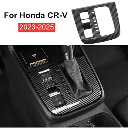 For 2023-2025 for Honda CR-V Carbon Fiber Look ABS Gear Box Shift Panel Cover Trim Q