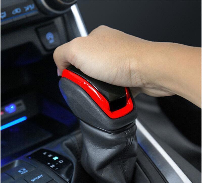 for Toyota RAV4 2019-2024 Red Black Inner Car Gear Shift Knob Cover Head Trim 1X