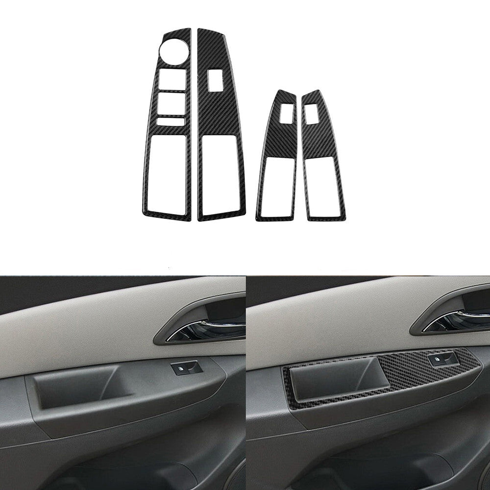 2x Red Carbon Fiber Front Face Bumper Cover Trim For Supra A90 2019-2022 v