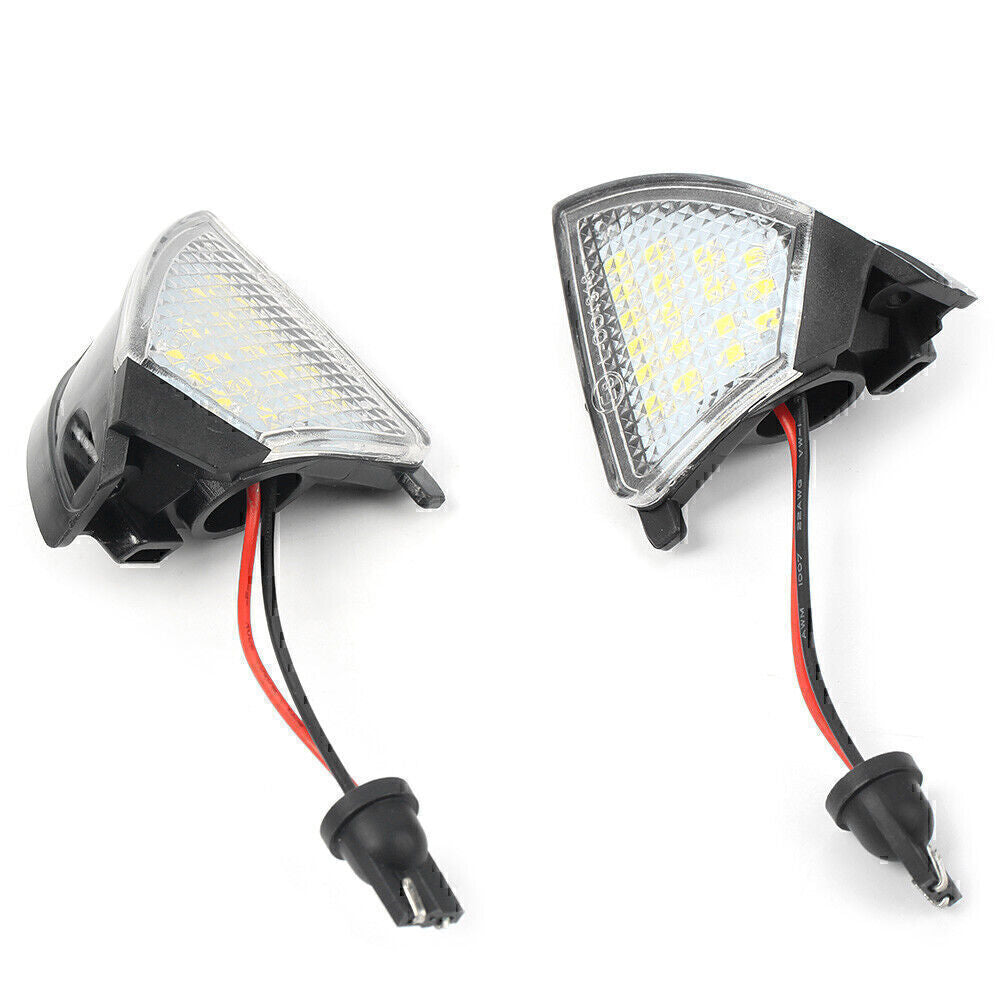 6000K Side Mirror Puddle Light LED Bulbs Fit for VW for Golf 5 for Jetta for Passat 12V White