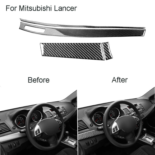 3Pcs Carbon Fiber Interior Steering Wheel Cover Trim For X1 F48 2016-2018 v