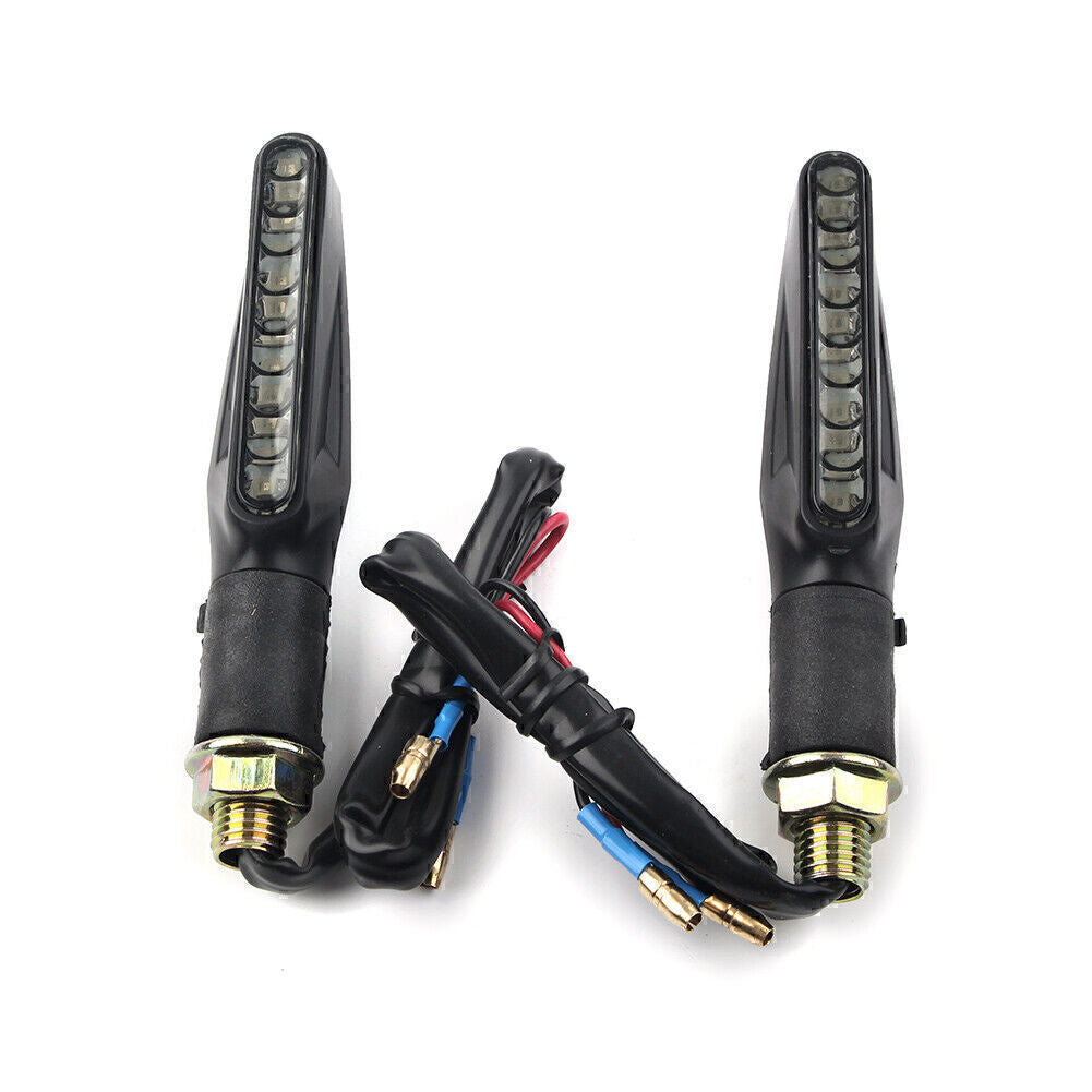 Universal Motorcycle 12V LED Turn Signal Amber Lights Fit for Honda for Harley for Yamaha Q